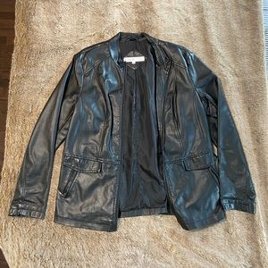 Cleo faux-leather jacket
